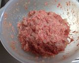 新玉たっぷりアスパラinハンバーグ♪作り方1写真