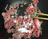 牛肉とネギと白滝の簡単炒め煮！すき焼き風作り方6写真