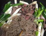 牛肉とネギと白滝の簡単炒め煮！すき焼き風作り方7写真