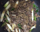 牛肉とネギと白滝の簡単炒め煮！すき焼き風作り方9写真