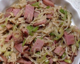 焼き豚、長ネギ、えのき茸のキッシュ作り方2写真