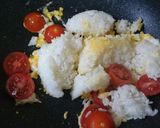 手抜き、トマトチャーハン。作り方1写真