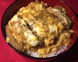 新玉ねぎを使った簡単チーズカツ丼作り方4写真