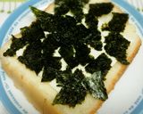 簡単レンジで30秒♡納豆食パン♪作り方2写真