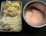 HBで簡単★ひじき入り生地の明太餅ピザ作り方2写真