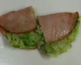 お弁当に！千切りキャベツのハム焼き作り方6写真