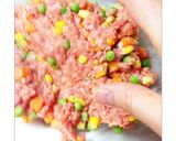 ミックスベジタブルの彩りミートローフ作り方3写真