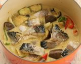 夏野菜と塩鯖のココナッツカレー作り方4写真