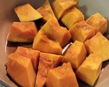 干し椎茸で♪かぼちゃの鶏そぼろ作り方2写真