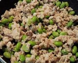 干し椎茸で♪かぼちゃの鶏そぼろ作り方3写真