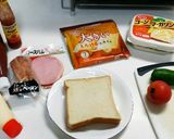 簡単おいしい♪食パンで作るピザトースト作り方1写真