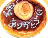母の日バラアート ベイクドチーズケーキ作り方14写真