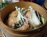 鶏むね肉のシイタケ蒸し作り方4写真