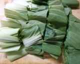 簡単チンゲン菜　椎茸　なめこの　お吸い物作り方2写真
