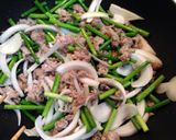 にんにくの芽と豚肉の中華炒め作り方5写真