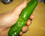 お弁当 丸いピーマンの肉づめ作り方2写真