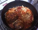 ケチャップ煮込みのハンバーグ作り方2写真