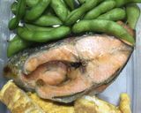 おにぎらず(シャケ&枝豆&たまご焼き)作り方1写真