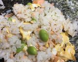 おにぎらず(シャケ&枝豆&たまご焼き)作り方4写真