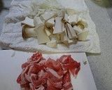 豚肉とエリンギのクリームパスタ作り方1写真