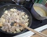 豚肉とエリンギのクリームパスタ作り方3写真