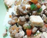 生姜がイイ！！ナスとピーマンのひき肉炒め作り方9写真