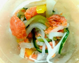 切るだけ簡単❗サーモンと野菜のマリネ作り方4写真