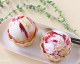 ラズベリーショートケーキ風アイス作り方12写真