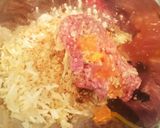 目分量OK✾チーズとろりもやしハンバーグ作り方3写真