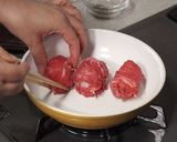 超簡単❤ ロース牛の肉巻き塩おにぎり作り方2写真