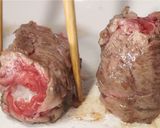 超簡単❤ ロース牛の肉巻き塩おにぎり作り方3写真