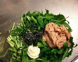 モリモリ！簡単水菜とツナの塩こぶサラダ♪作り方2写真