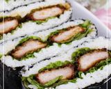 カツサンドな★おにぎらず作り方5写真
