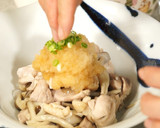 超簡単☆ 鶏としめじのさっぱりおろし和え作り方5写真