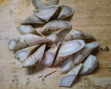 ごぼうと小松菜　椎茸の中華風　味噌煮込み作り方3写真