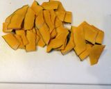 ☆醤油ソースのカボチャとサラダほうれん草作り方2写真