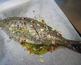 アンチョビとにんにく♪ハーブ焼きの白身魚作り方3写真