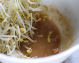 豆もやしと法蓮草のピーナツペースト和え作り方3写真