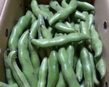 ♪やさしい初夏の味♡空豆の塩茹で♪作り方1写真