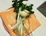 お弁当に♪ハムとかいわれ大根の花束作り方3写真