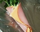 お弁当に♪ハムとかいわれ大根の花束作り方4写真