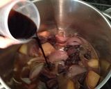 牛シチュー肉と赤ワイン。醤油で和風煮込み作り方8写真