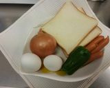 朝から元気にタマゴでピザトースト作り方1写真