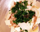 パセリとチーズの玄米おにぎり作り方1写真