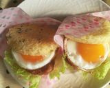 《変身！》ＴＫＧ→鯵フライライスバーガー作り方4写真