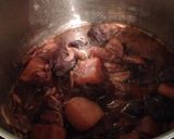 牛シチュー肉と赤ワイン。醤油で和風煮込み作り方10写真