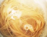 簡単！ほうれん草のクリームパスタ作り方3写真