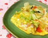 手早く一品☆白菜とベーコンのキム卵とじ♪作り方7写真
