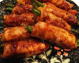 豚ロース肉の野菜巻き巻き♪照り焼き♪作り方7写真