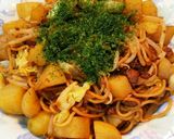 栃木名物じゃがいも入り焼きそば作り方5写真